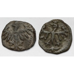 Władysław III Warneńczyk i Kazimierz IV Jagiellończyk, Denar Kraków - zestaw (2szt)