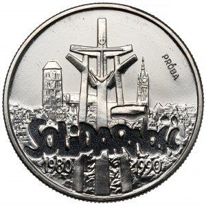 Próba NIKIEL 10.000 złotych 1990 Solidarność