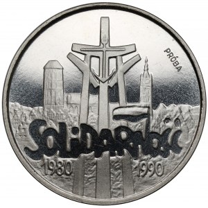 Próba NIKIEL 200.000 złotych 1990 Solidarność