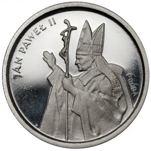 Próba NIKIEL 1.000 złotych 1987 - Jan Paweł II - z krzyżem
