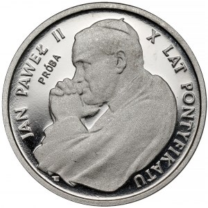 Próba NIKIEL 1.000 złotych 1988 Jan Paweł II - X lat pontyfikatu