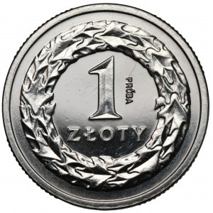 Próba NIKIEL 1 złoty 1990