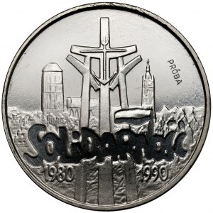 Próba NIKIEL 100.000 złotych 1990 Solidarność