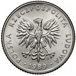 Próba NIKIEL 10 złotych 1989 - stempel zwykły