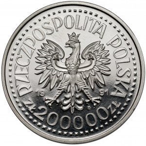 Próba NIKIEL 200.000 złotych 1991 Jan Paweł II - ołtarz
