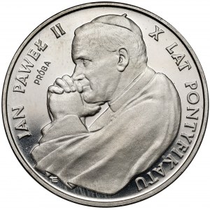 Próba NIKIEL 10.000 złotych 1988 Jan Paweł II - X lat pontyfikatu