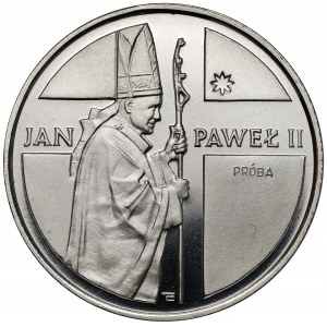Próba NIKIEL 10.000 złotych 1989 Jan Paweł II - pastorał