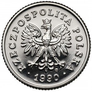 Próba NIKIEL 50 groszy 1990