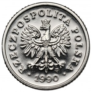 Próba NIKIEL 10 groszy 1990