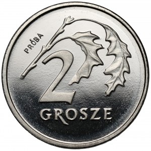 Próba NIKIEL 2 grosze 1990