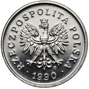 Próba NIKIEL 2 grosze 1990