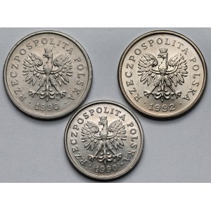 1 złoty i 50 groszy 1990-1992 - zestaw (3szt)