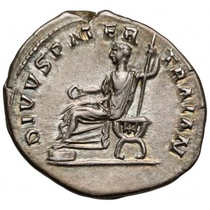 Trajan (98-117 n.e.) Denar, Rzym - DIVVS PATER TRAIAN