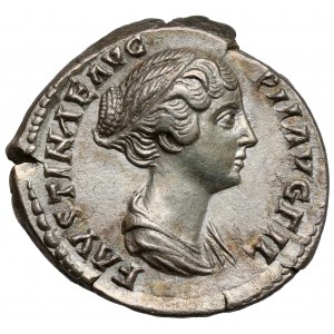 Faustyna II Młodsza (161-175 n.e.) Denar, Rzym - piękny