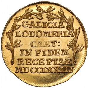 Galicja i Lodomeria, ZŁOTY żeton Przyłączenie do Cesarstwa Austriackiego 1773