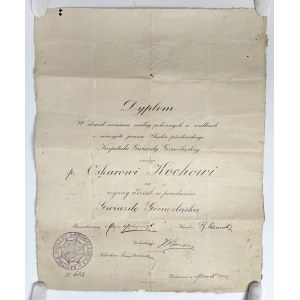 II RP, Dyplom do Odznaki - Gwiazda Górnośląska 1926