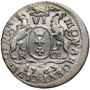 August III Sas, Szóstak Gdańsk 1763 REOE