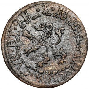 Kurlandia, Fryderyk i Wilhelm Kettlerowie, Szeląg Mitawa 1600 - pełna data