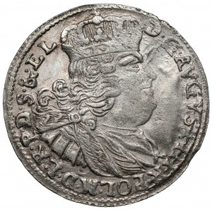 August III Sas, Szóstak Gdańsk 1761 REOE