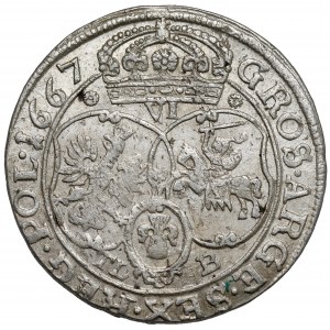 Jan II Kazimierz, Szóstak Bydgoszcz 1667 TLB