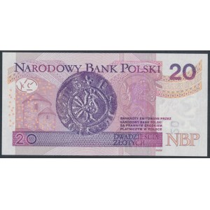 20 zł 2016 - BM - 0000421 - niski numer trzycyfrowy