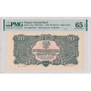 20 złotych 1944 ...owe - Ak