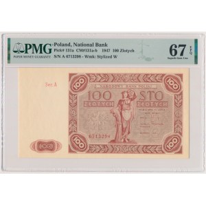 100 złotych 1947 - A - duża litera