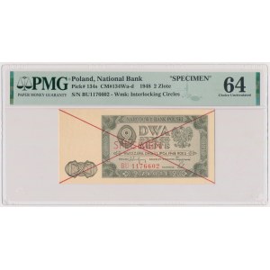 2 złote 1948 - SPECIMEN - B