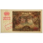100 złotych 1934 z ORYGINALNYM przedrukiem GG