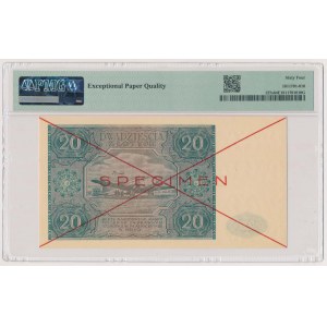 20 złotych 1946 - SPECIMEN - A 1234567