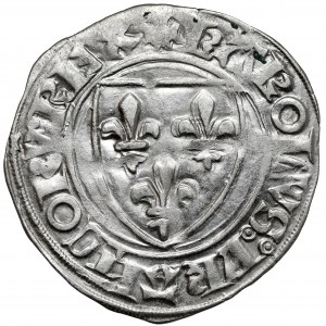 Francja, Karol VI (1380-1422) Blanc Guénar