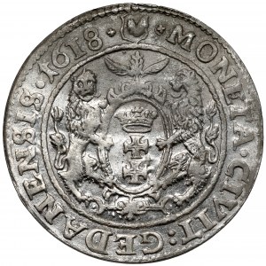 Zygmunt III Waza, Ort Gdańsk 1618 - wczesny