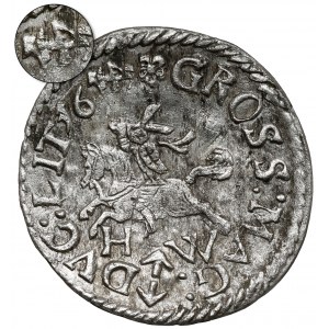 Zygmunt III Waza, Grosz Wilno 1614 HW - leżąca 4 - rzadki