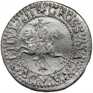 Zygmunt III Waza, Grosz Wilno 1611 - BEZ Dei Gratia