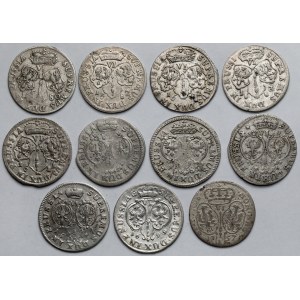 Prusy, Szóstaki 1680-1757 - zestaw (11szt)