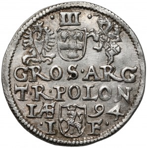 Zygmunt III Waza, Trojak Olkusz 1594