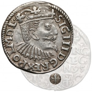 Zygmunt III Waza, Trojak Bydgoszcz 1595 - krzyż - bez zbroi