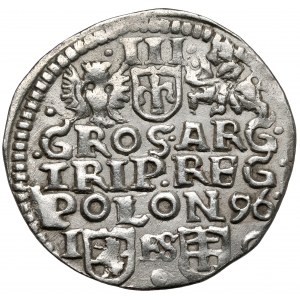 Zygmunt III Waza, Trojak Bydgoszcz 1596 - bez róży