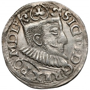 Zygmunt III Waza, Trojak Wschowa 1595 - z kratką