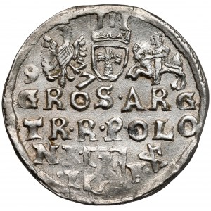 Zygmunt III Waza, Trojak Lublin 1597 - Ecke - data przy Orle
