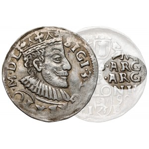 Zygmunt III Waza, Trojak Poznań 1590 IF - 2x ARG