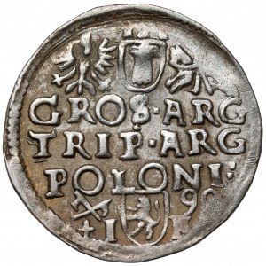 Zygmunt III Waza, Trojak Poznań 1590 IF - 2x ARG