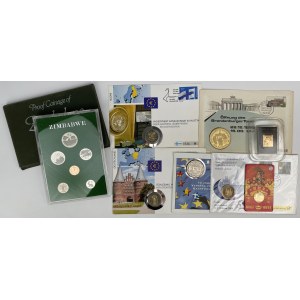 Zimbabwe Proof Set 1980 + Monety świata - zestaw