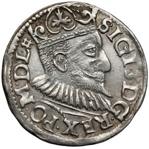 Zygmunt III Waza, Trojak Wschowa 1595 - z kratką