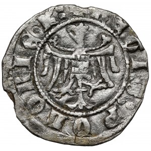 Kazimierz III Wielki, Półgrosz (kwartnik) Kraków - RZADKI typ
