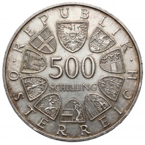 Austria, Johannes Paul II / Jan Paweł II, 500 schilling 1983