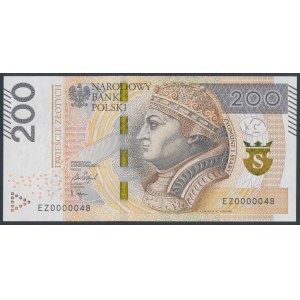 200 zł 2021 - EZ - 0000048 - niski numer dwucyfrowy