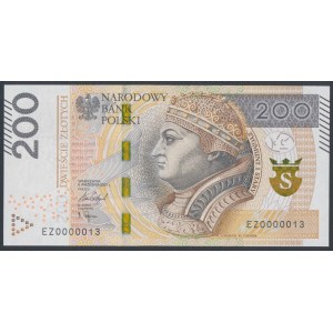 200 zł 2021 - EZ - 0000013 - niski numer dwucyfrowy