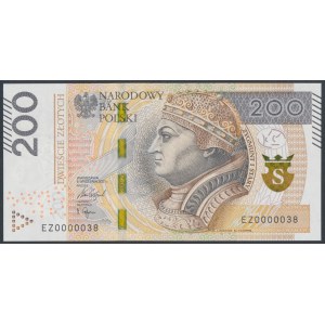 200 zł 2021 - EZ - 0000038 - niski numer dwucyfrowy