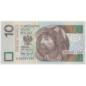 10 zł 1994 - KI - 0001131 - niski numer czterocyfrowy